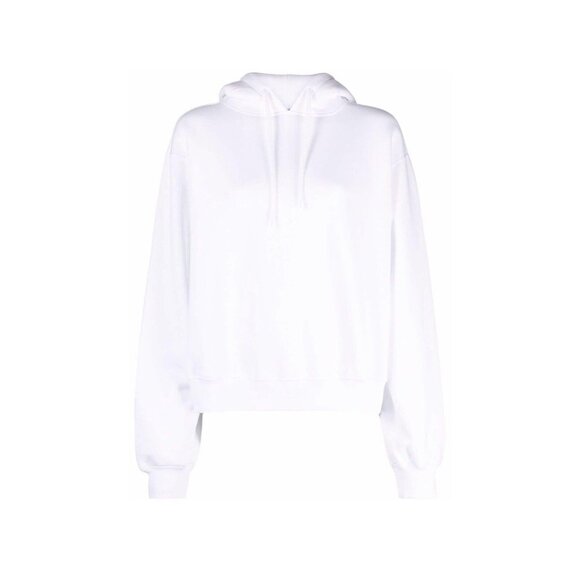 Alexander Wang PUFF LOGO HOODIE IN STRUCTURED TERRY Sz M - Picture 2 of 8